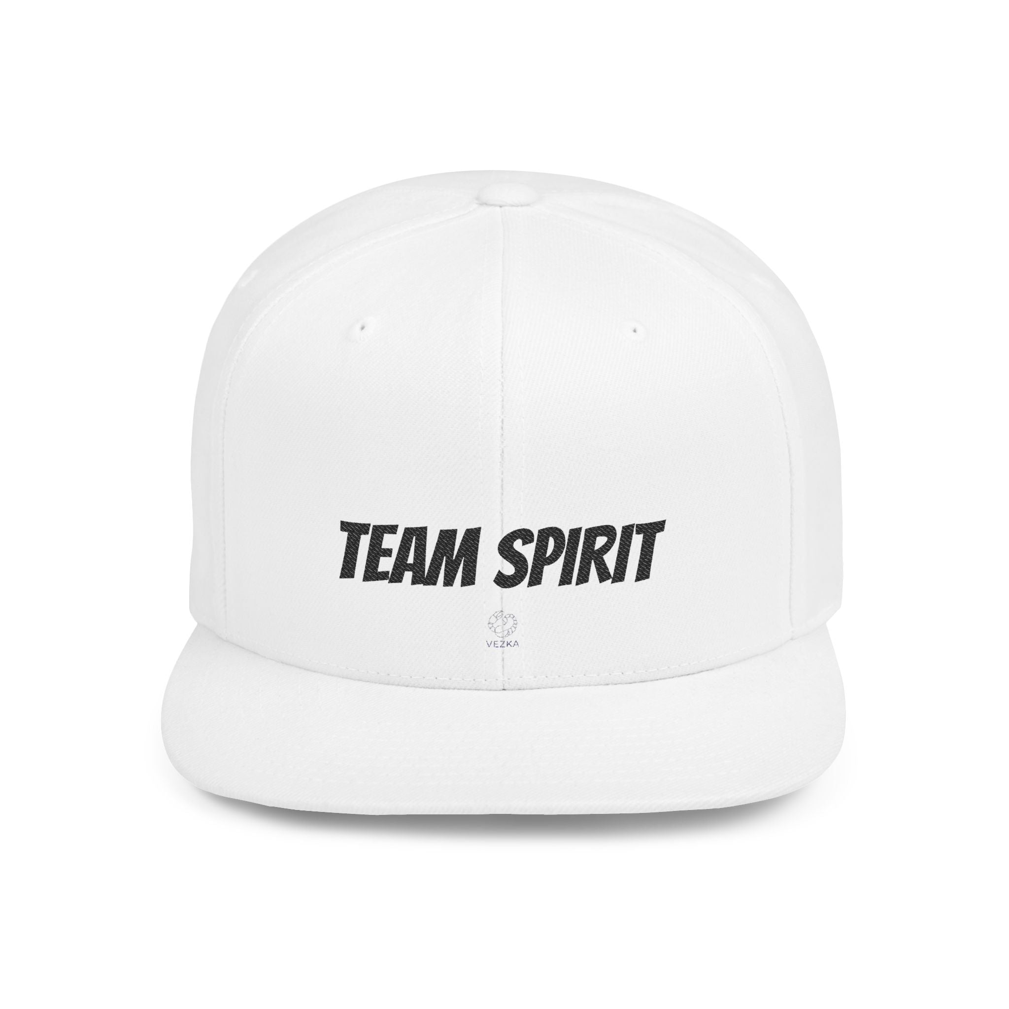 Team Spirit Flat Bill Snapback Hat — Bold Sports Cap for Fans & Coaches