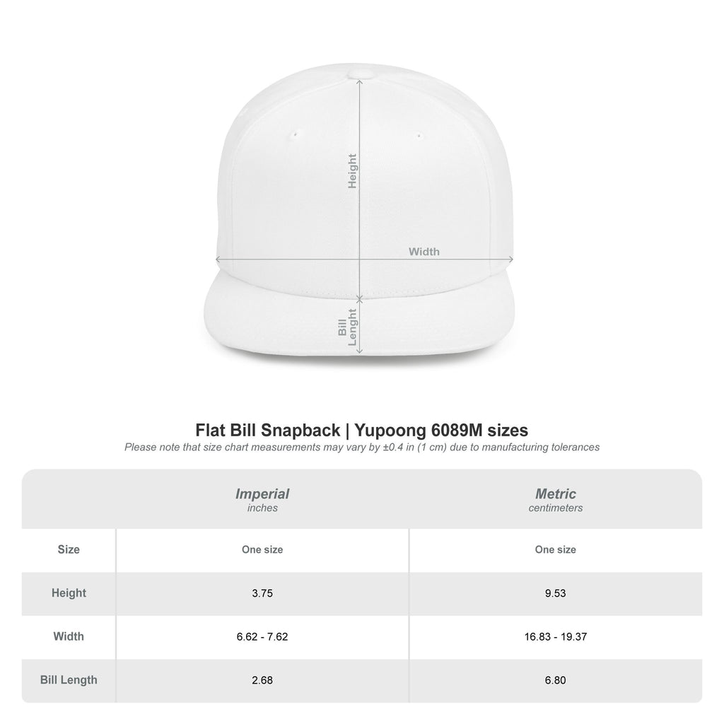 Team Spirit Flat Bill Snapback Hat — Bold Sports Cap for Fans & Coaches